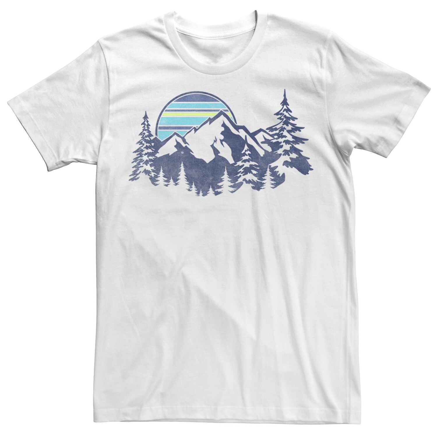 

Мужская футболка в полоску Sunset Mountain Range Licensed Character