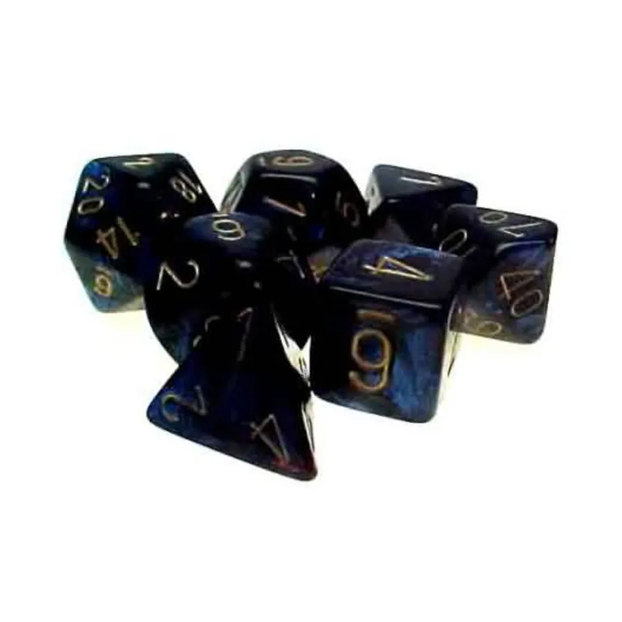 

Полисетка Royal Blue с золотом (7), Dice - Scarab (Chessex)