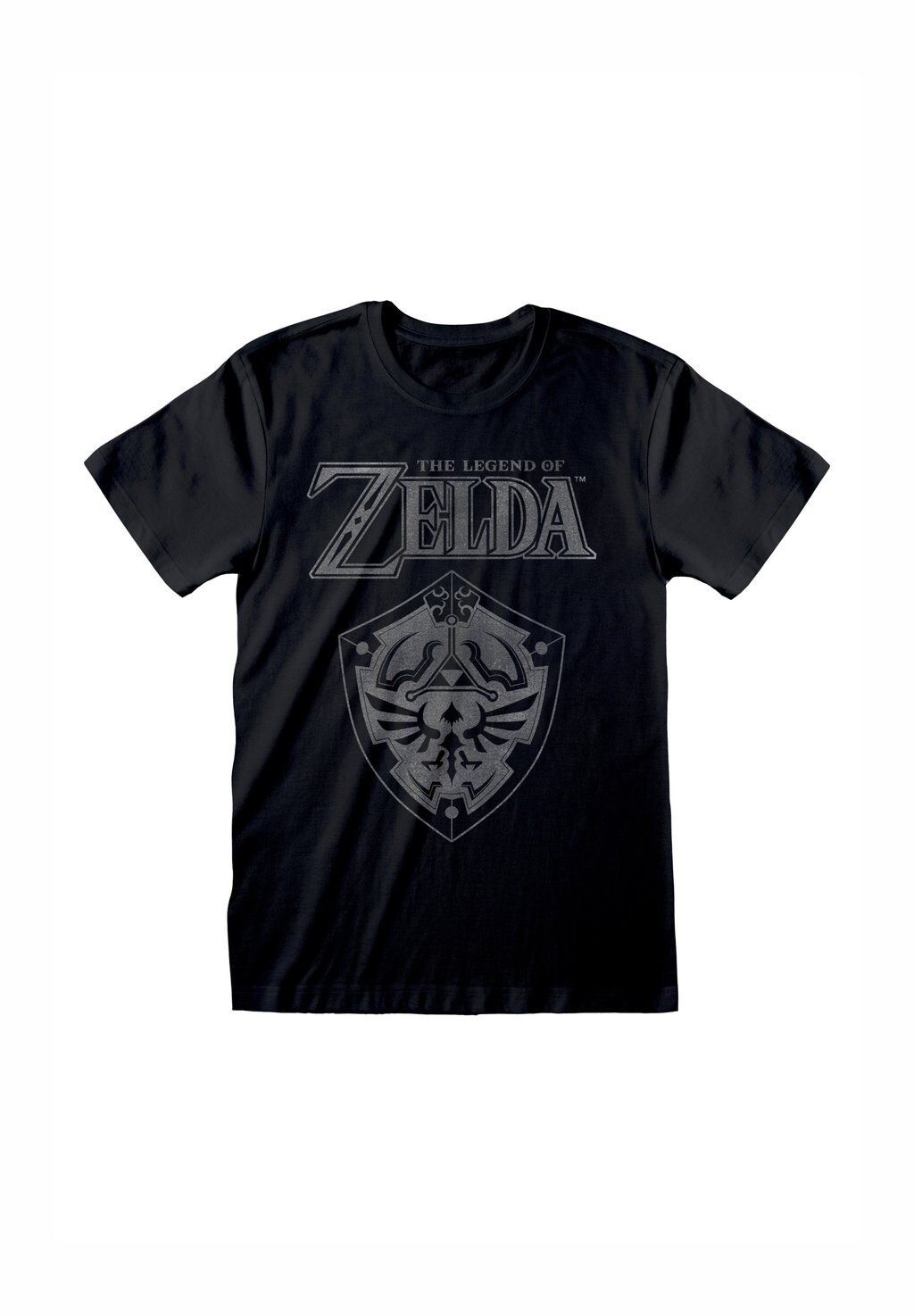 

Футболка с принтом NINTENDO LEGEND OF ZELDA DISTRESSED SHIELD Henry Tiger, черный