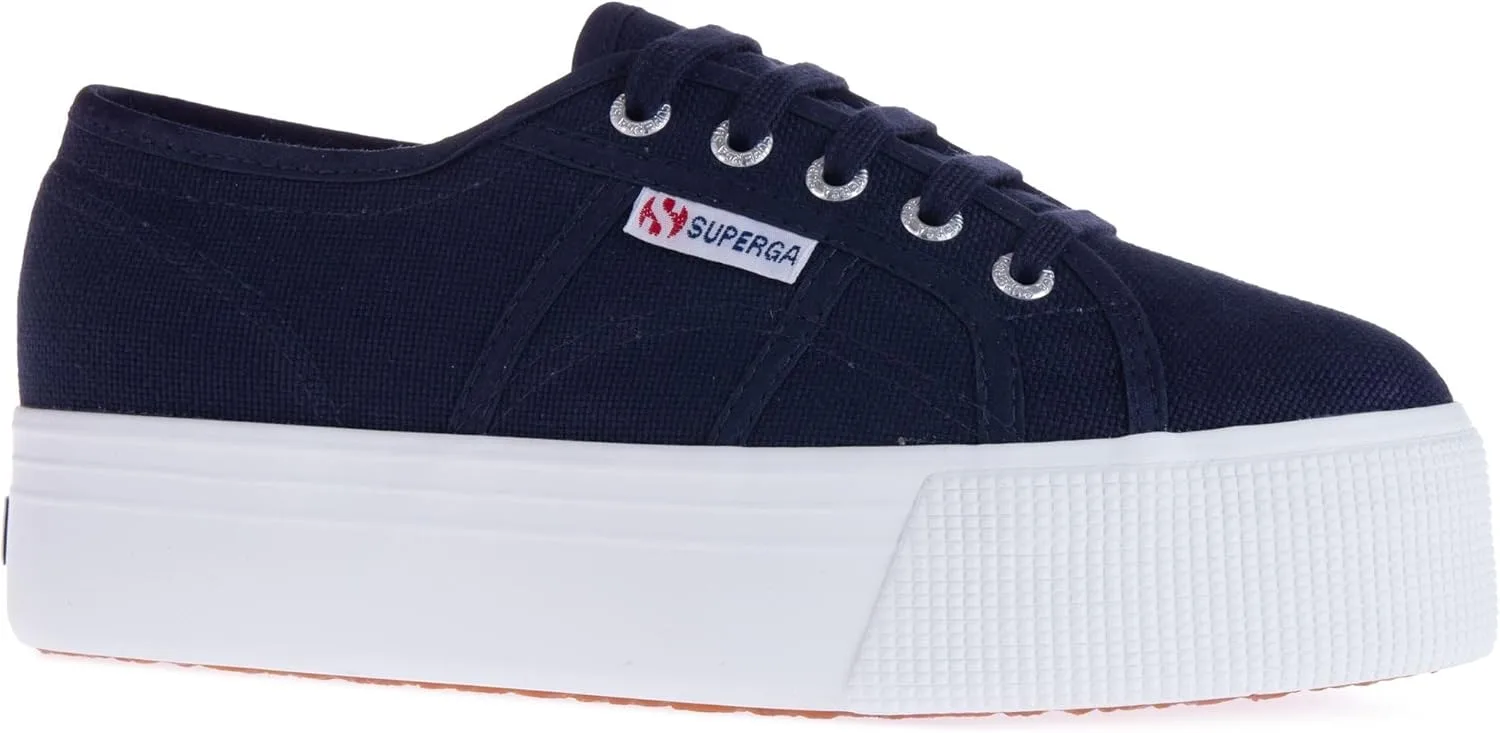 Унисекс взрослые кроссовки Superga 2730-Cotu Oxford, белый/темно-синий — фото 4
