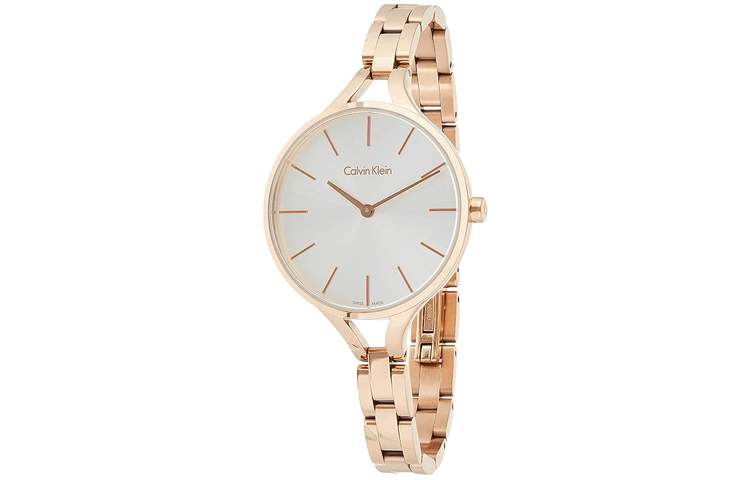 

Calvin Klein Часы Ladies Collection Wrist Watch Quartz Movement Stainless Steel Strap 36mm White Dial Women's Watch, White Dial