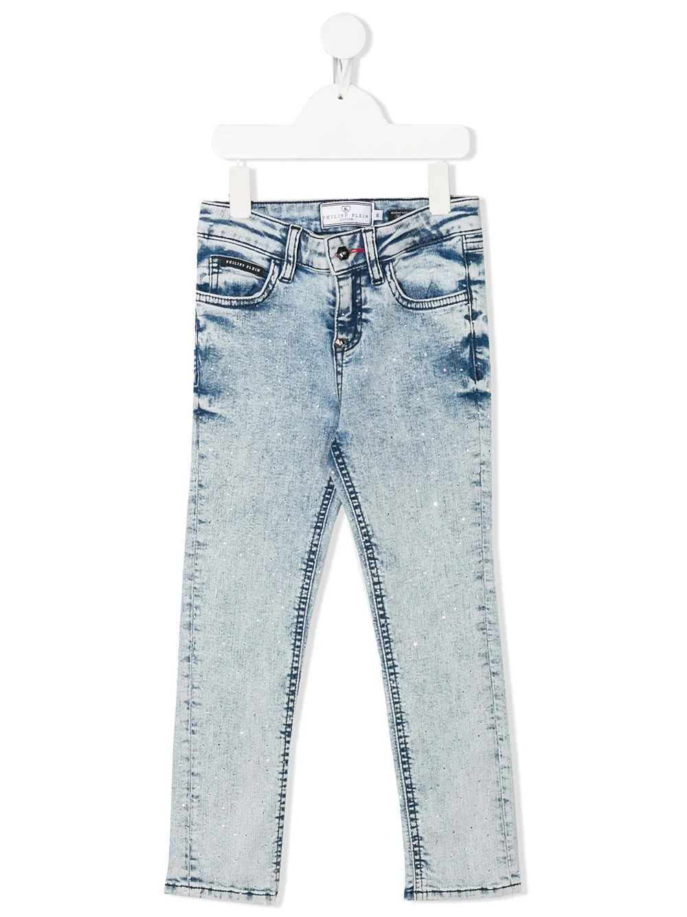 

Джинсы кроя слим средней посадки Philipp Plein, синий