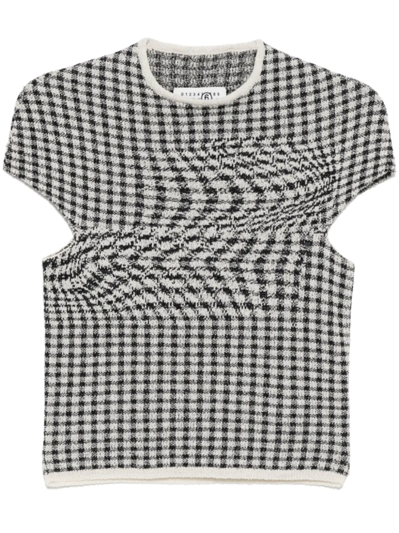 

MM6 Maison Margiela топ в клетку, черный