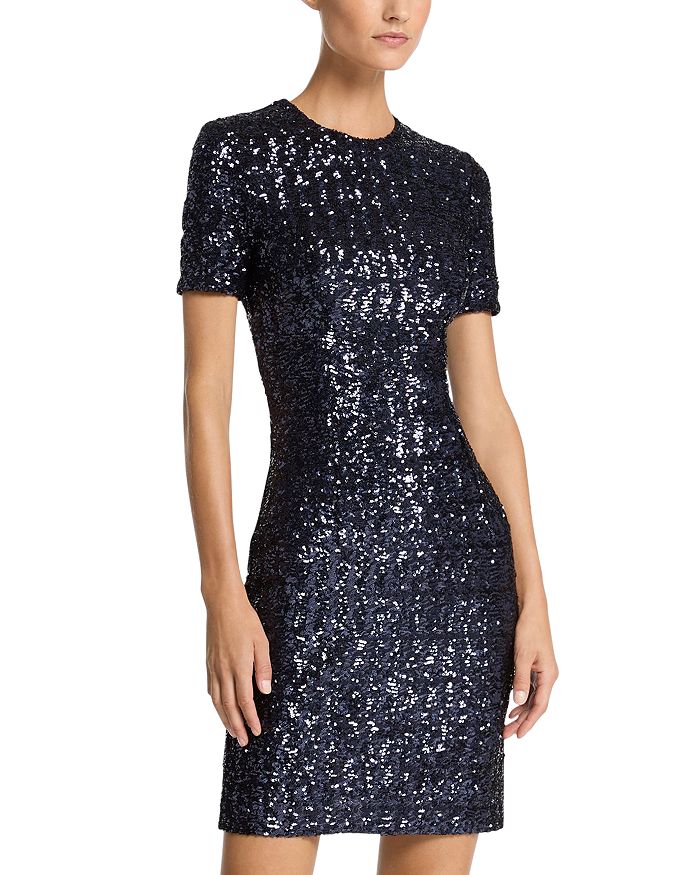 

Платье с пайетками Michael Kors Collection, синий