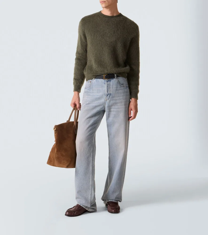Лоферы Le Loafer из мягкой кожи Saint Laurent, коричневый — фото 2