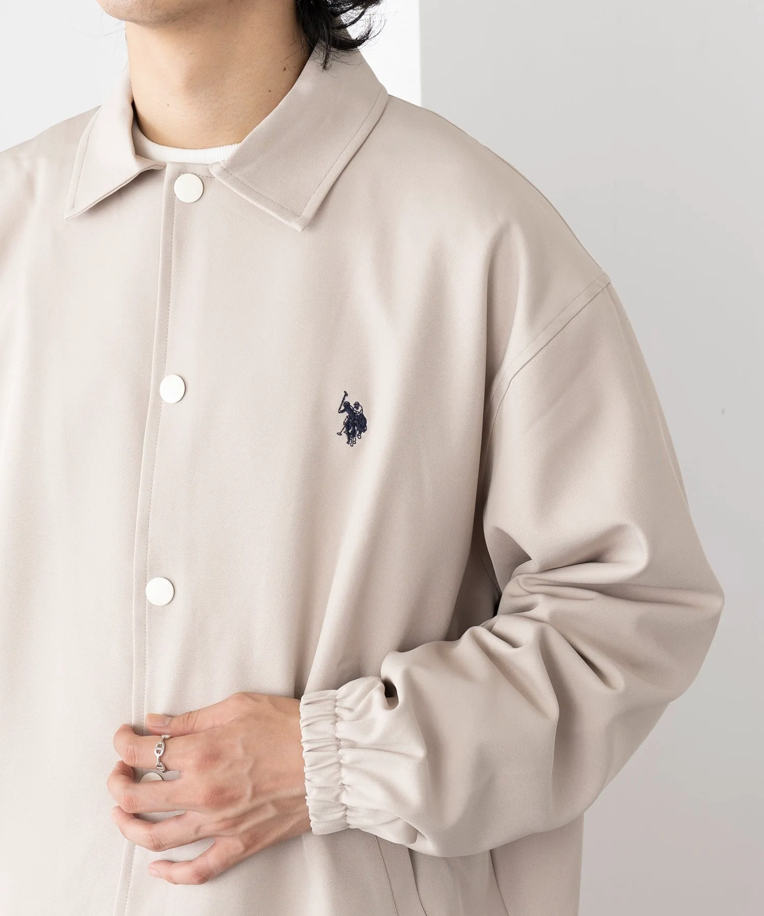 Куртка тренера с вышитым логотипом US POLO ASSN./One-Point Logo Pony. U.S. Polo Assn., IVO — фото 2