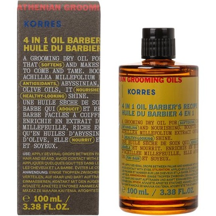 

Масло Athenian Grooming 4 в 1, рецепт парикмахера - 100 мл Korres