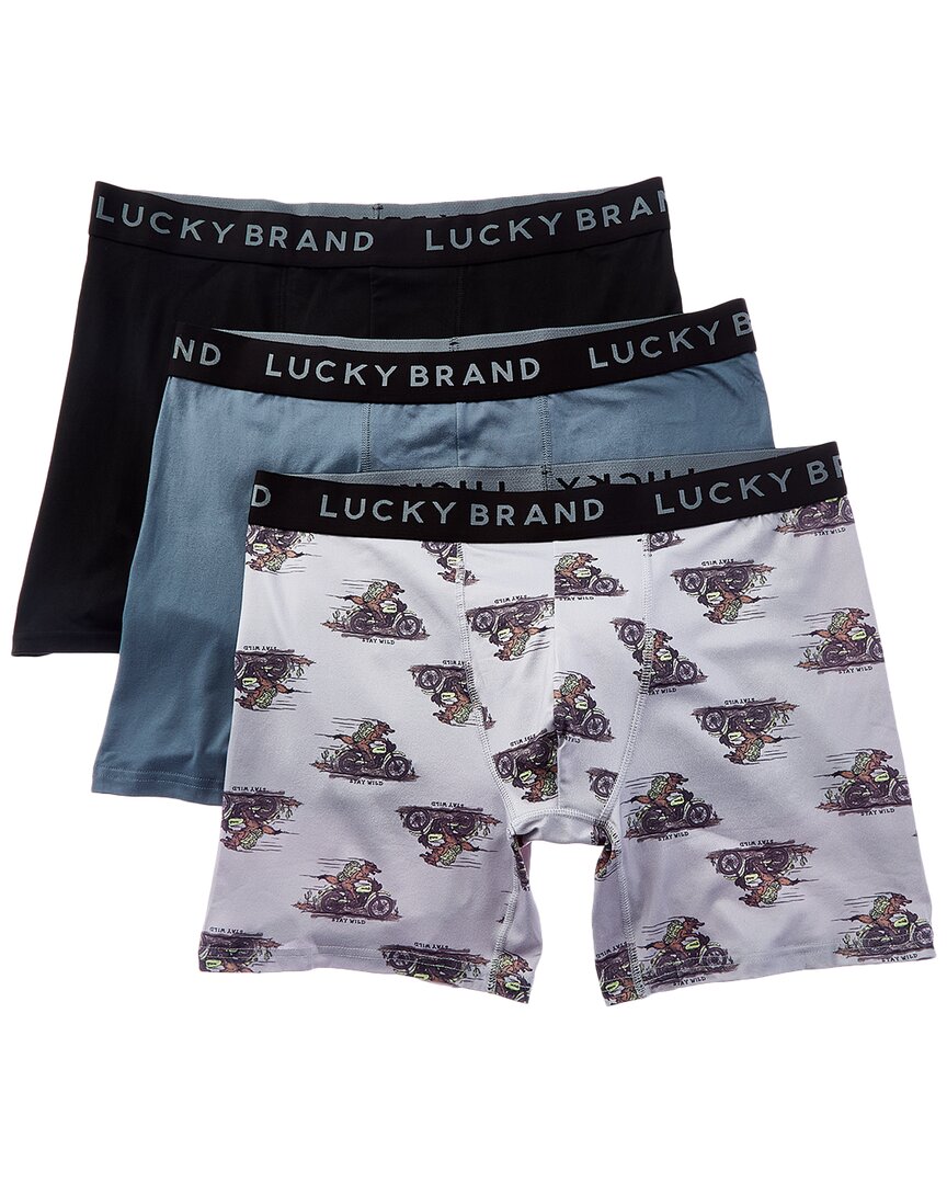 

Мягкие трусы-боксеры Lucky Brand 4pk Essential, цвет assorted