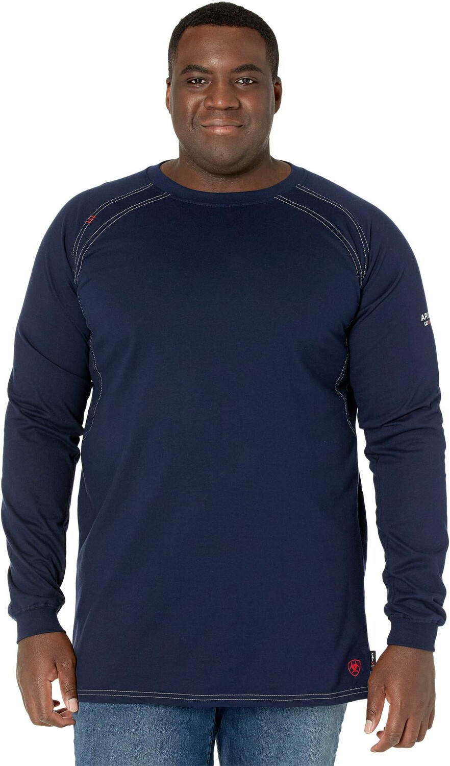 

Футболка Big & Tall FR Work Crew Ariat, темно-синий