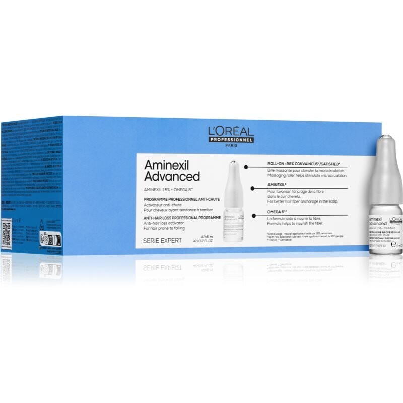 

L'Oréal Professionnel Serie Expert Aminexil Advanced, Ампулы для роста волос и укрепления волосяных луковиц, 42х6 мл