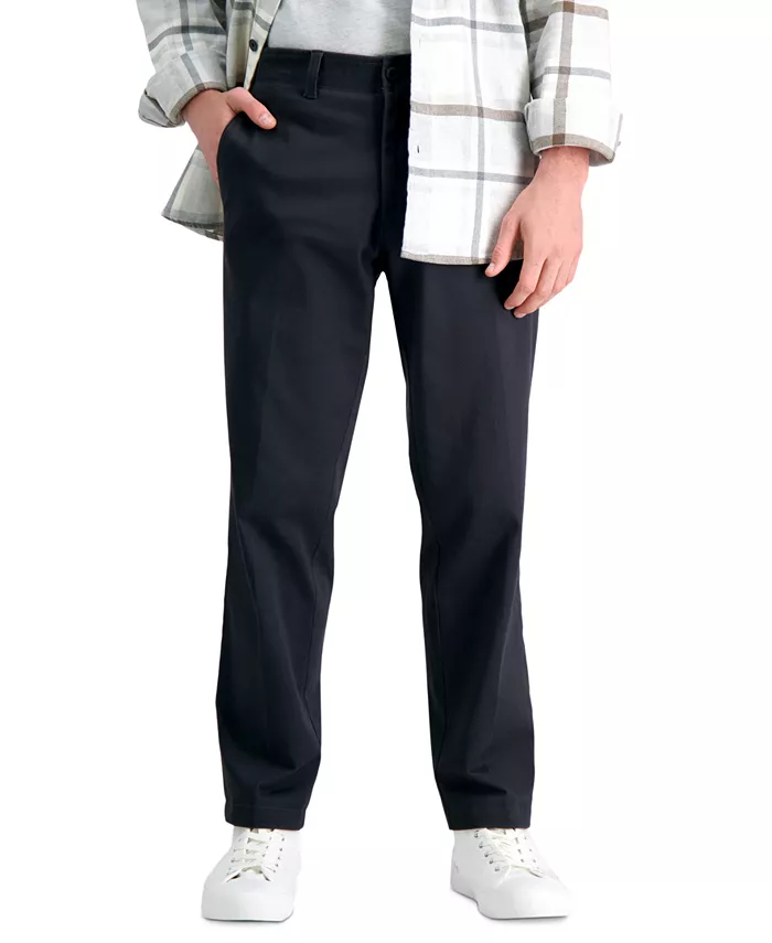 

Мужские прямые брюки Life Khaki Comfort Haggar, серебряный