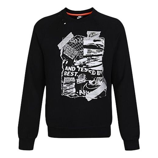 

Толстовка Men's Nike Round Neck Pullover Casual Black, черный