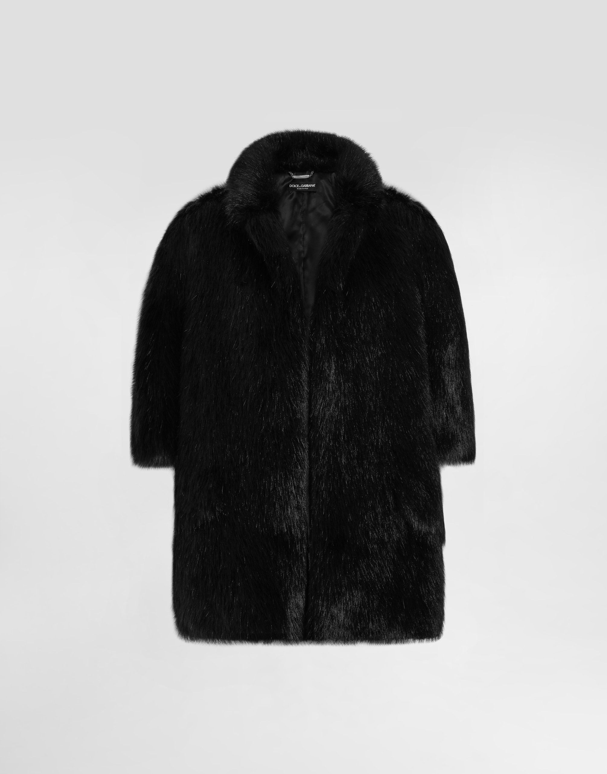 

Куртка из искусственного меха Dolce & Gabbana, черный
