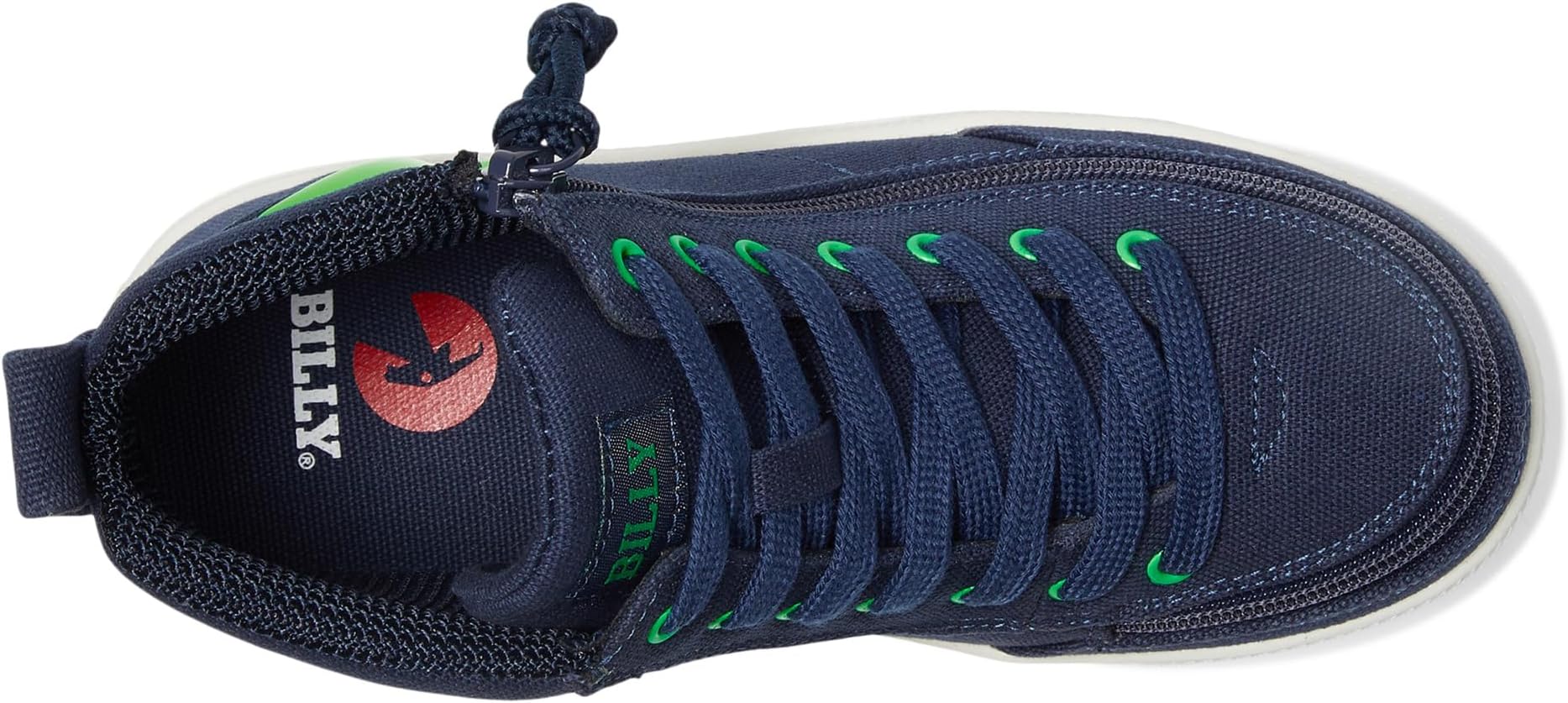 Кроссовки BILLY Footwear Kids  Light Ups BILLY Classic D|R High, Navy/Green — фото 2