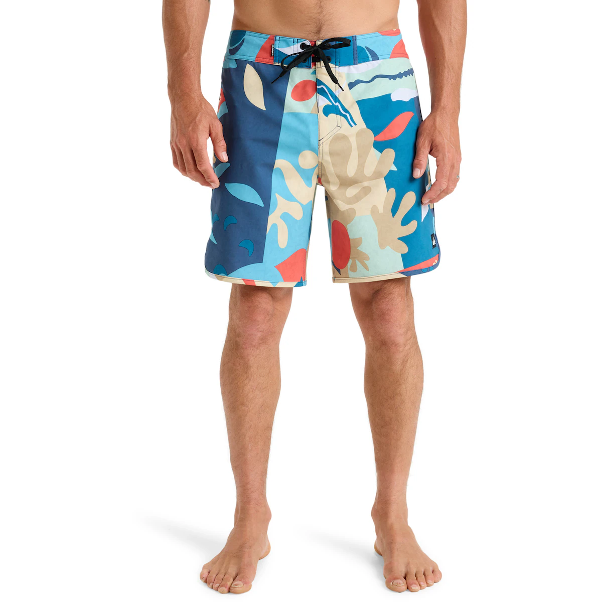 

Мужские шорты для плавания Quiksilver Surfsilk Scallop 18", бежевый