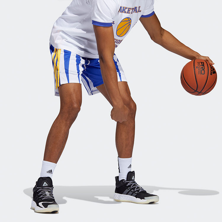 Eric Emanuel Hoops Summer Essentials Шорты Sonic Ink Adidas, синий — фото 4