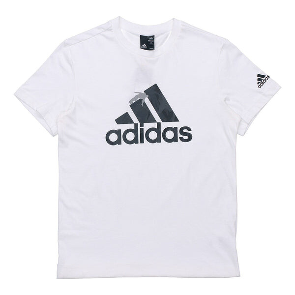 

Футболка m gfx t bol inf камуфляж спортивные с коротким рукавом Adidas, белый