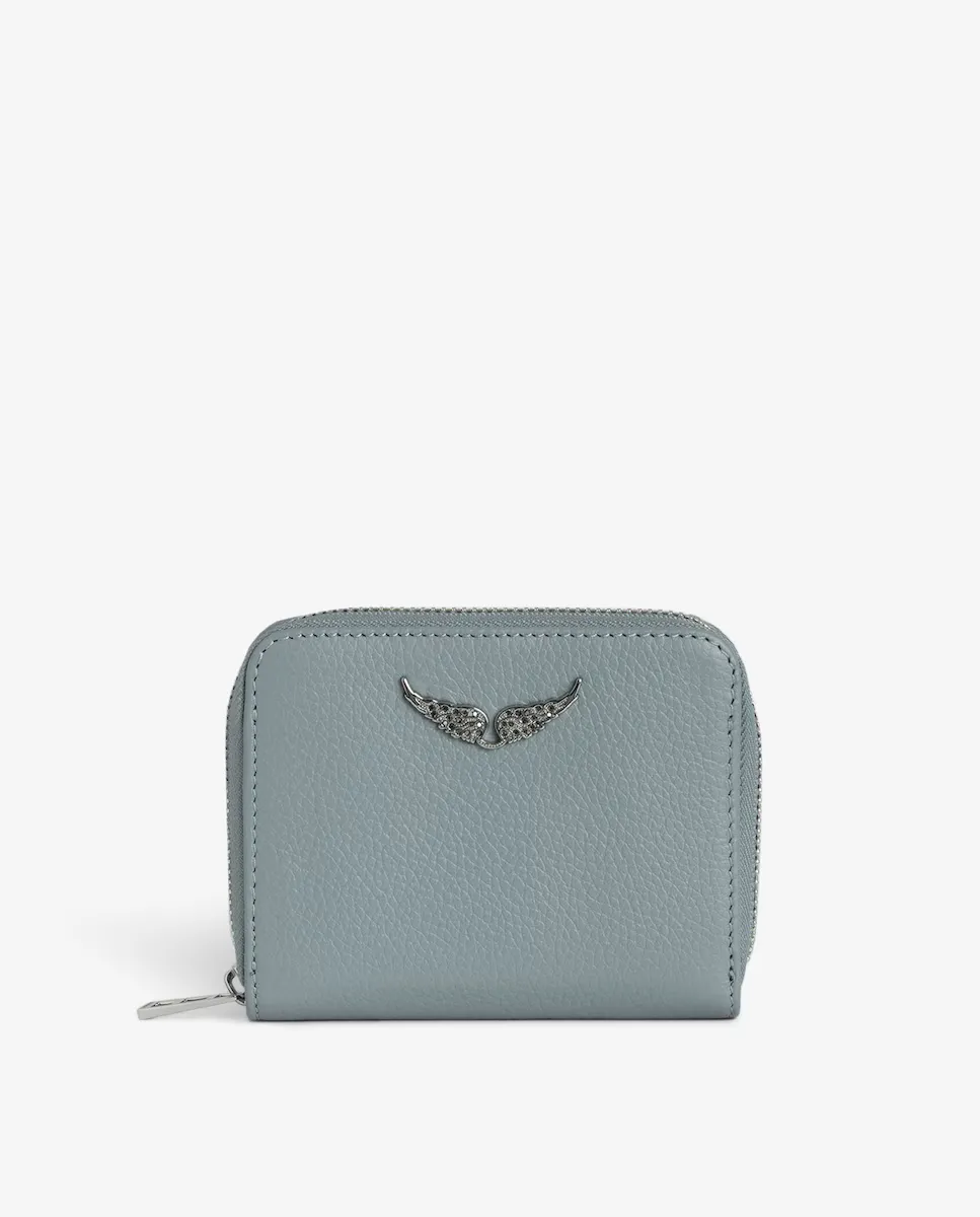 

Женский кошелек Mini ZV из синей кожи Zadig & Voltaire, синий