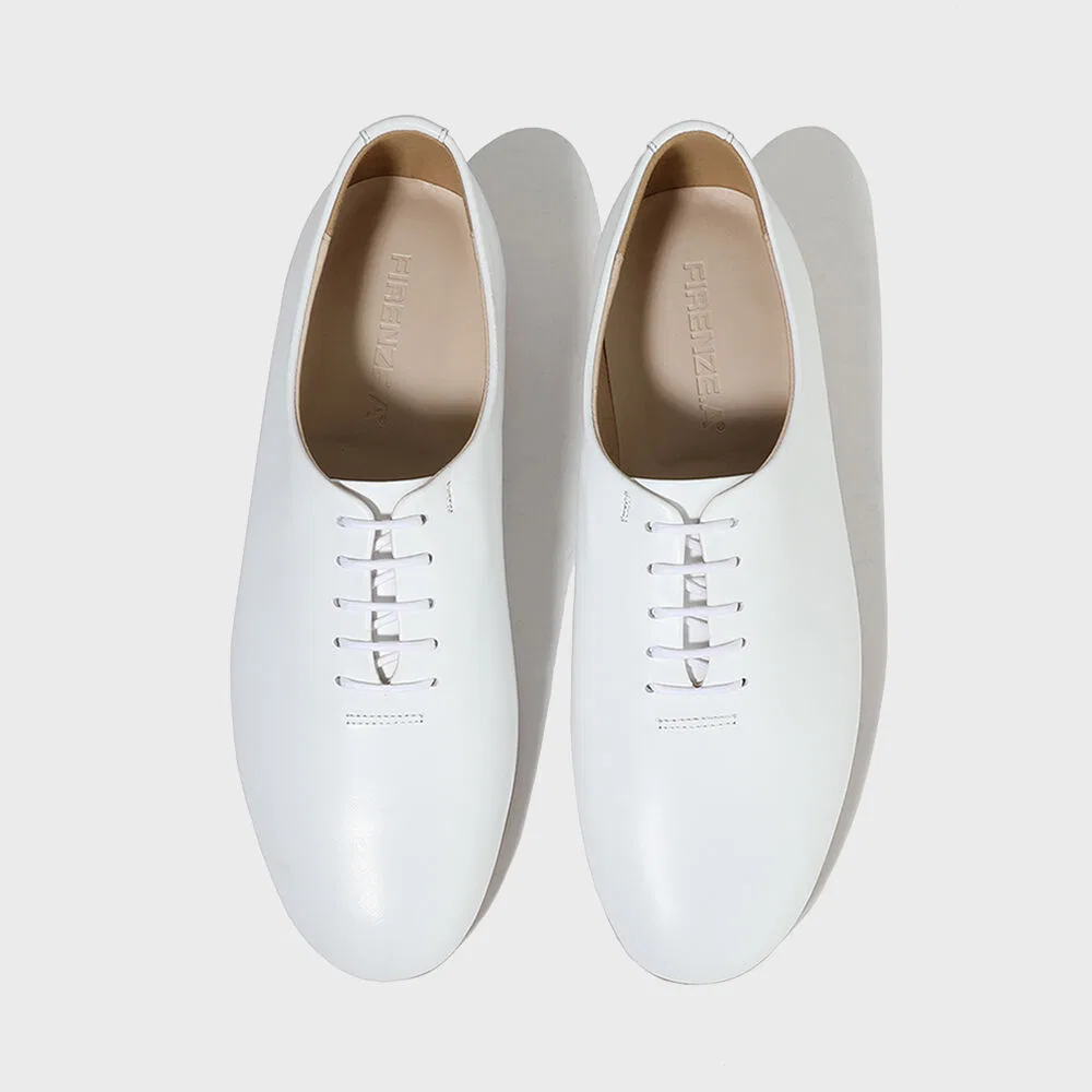Мужские оксфорды 1000 в дизайне Repetto, кремово-белые, от Firenze.A