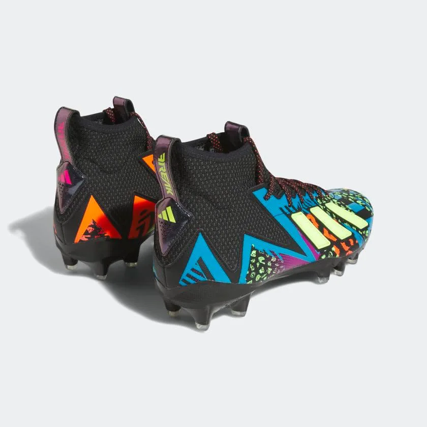 Футбольные бутсы Adidas Men's Freak 23, черный/розовый — фото 4