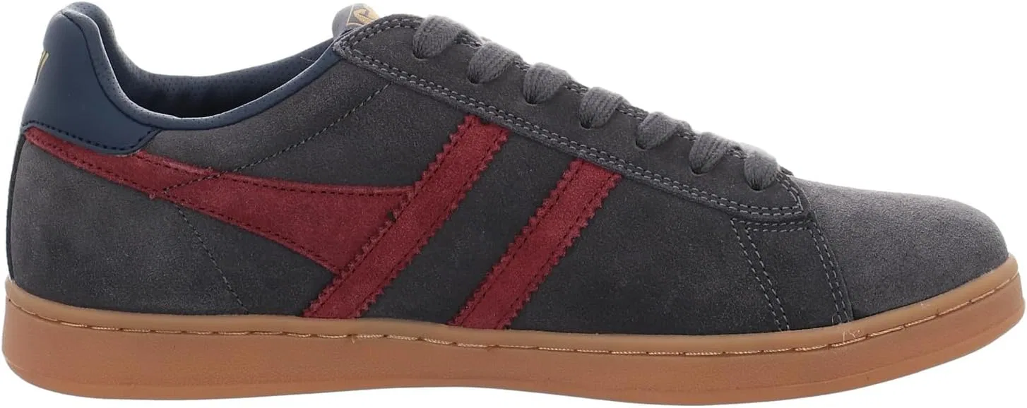 Мужские замшевые кроссовки Gola Equipe II, цвет Storm Burgundy Navy, 44 EU — фото 3