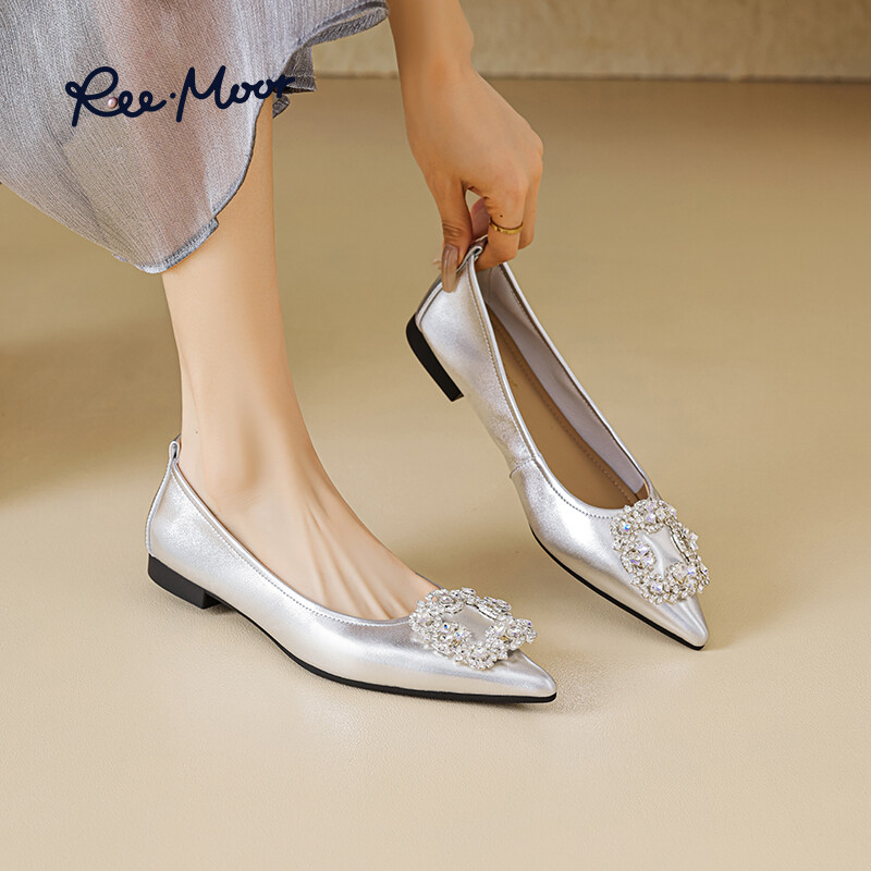 Туфли женские повседневные Women's Casual Shoes Women's Reemoor, серебряный — фото 3