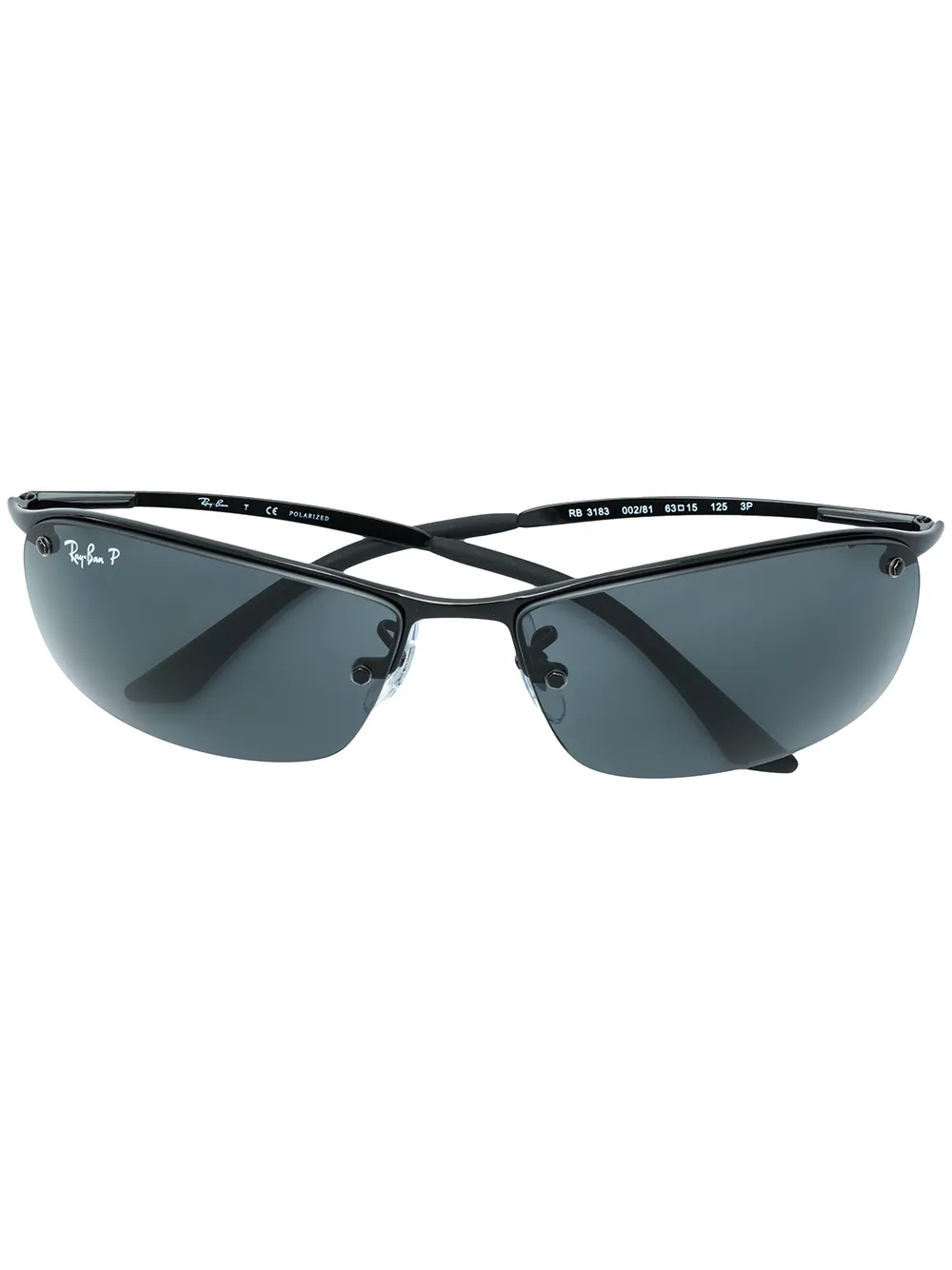

Солнцезащитные очки в прямоугольной оправе Ray-Ban, черный