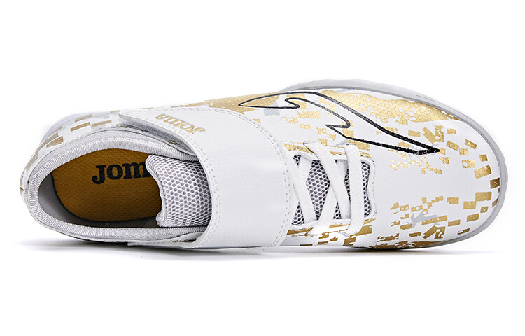 Детские футбольные бутсы Kids Low-top White/Gold Joma, белый — фото 4