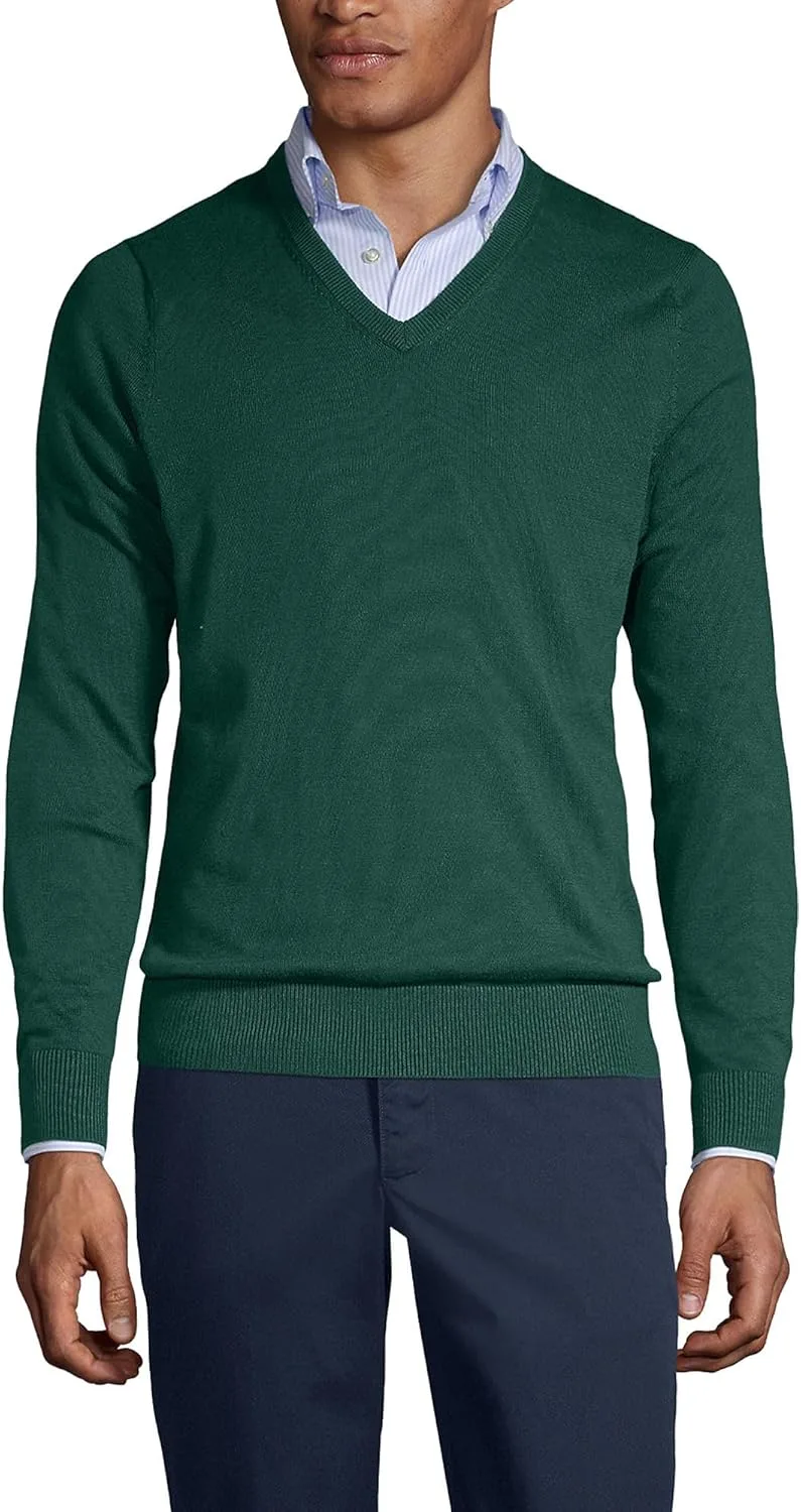 

Свитер Lands' End School Uniform мужской из хлопка и модала