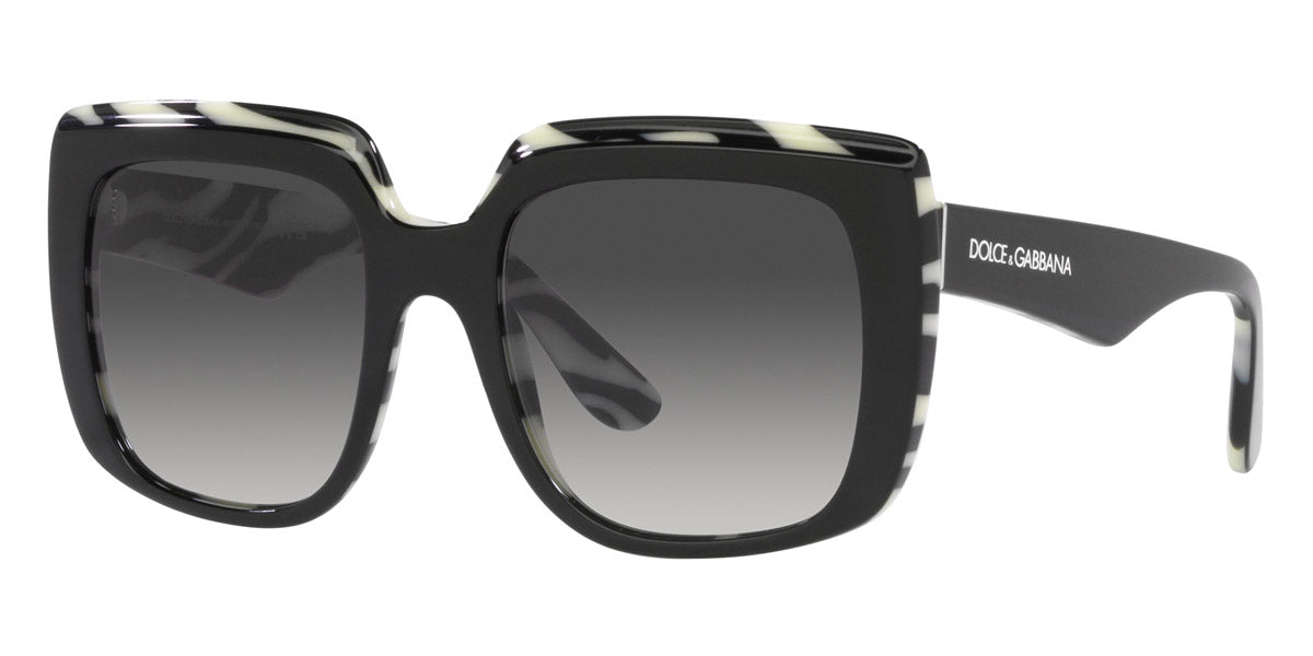 

Солнцезащитные очки Dolce & Gabbana женские 54 мм, цвет top black on zebra