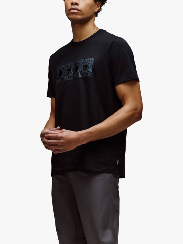 

Футболка Costello Graphic из пима-хлопка Psycho Bunny, Black