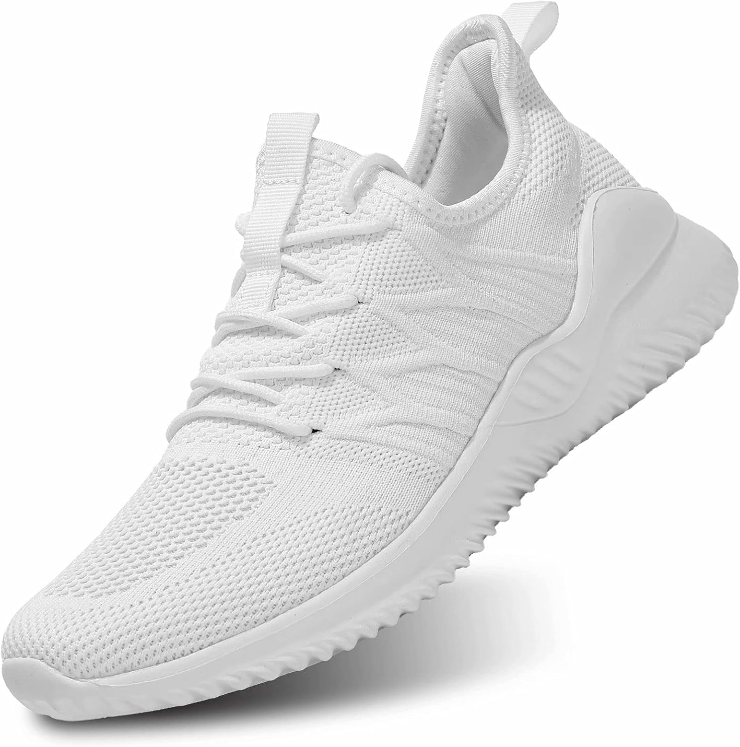 

Мужские кроссовки для бега, слипоны для ходьбы, легкие, дышащие, повседневные с мягкой подошвой Keezmz, белый