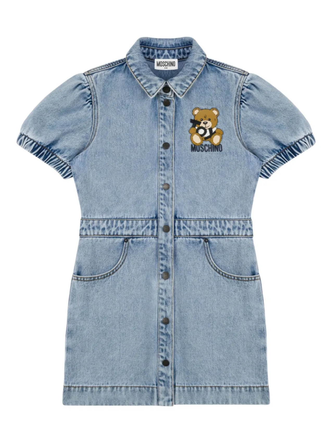 

Moschino Kids джинсовое платье, синий