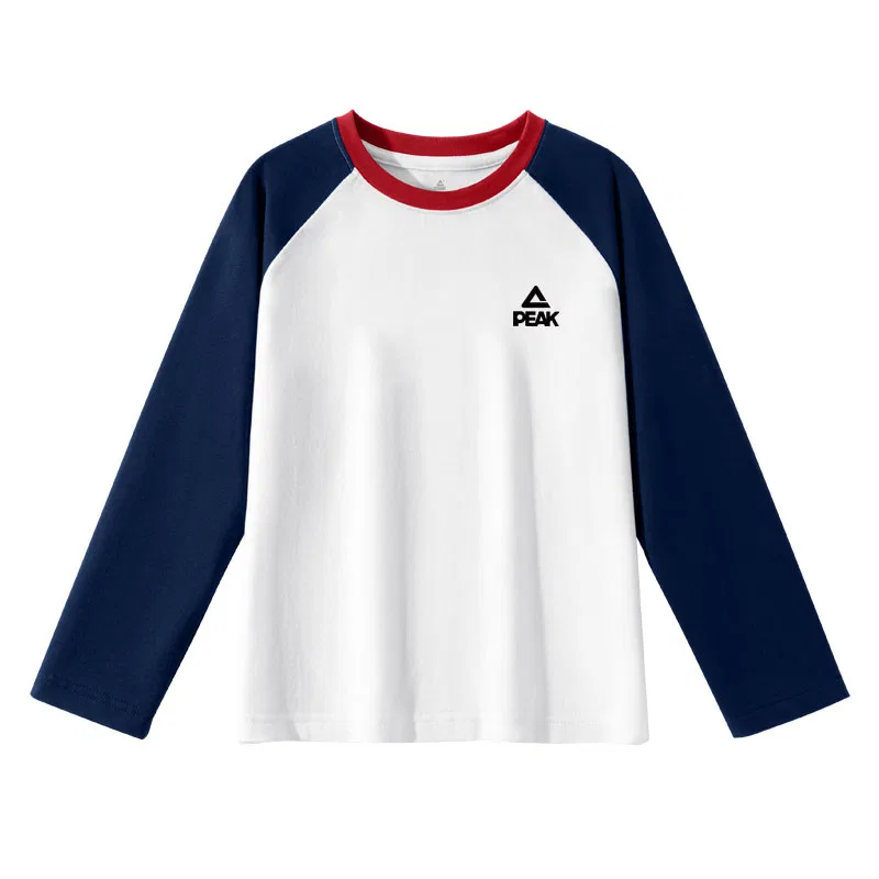Футболка детская с воротником-стойкой PEAK Navy Blue