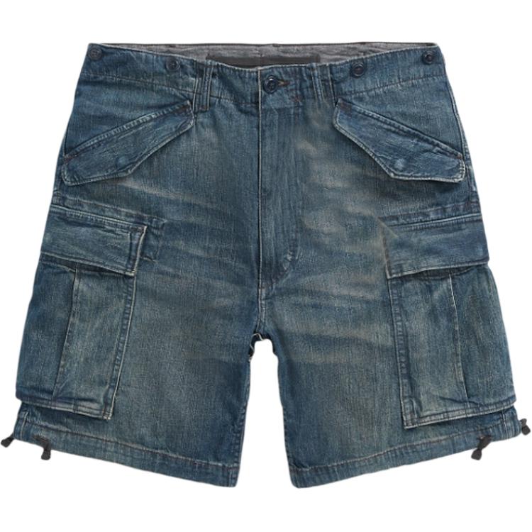 Шорты Rrl Cargo Denim Polo Ralph Lauren, темно-синий