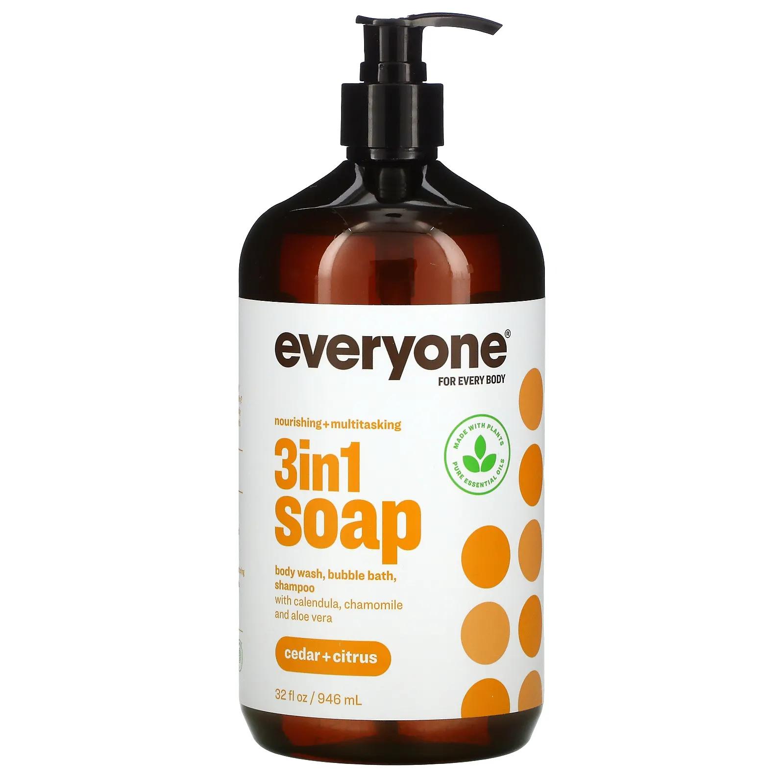 

EO Products Жидкое мыло Everyone Soap for Every Man Кедр + цитрус 32 fl oz (960 мл)