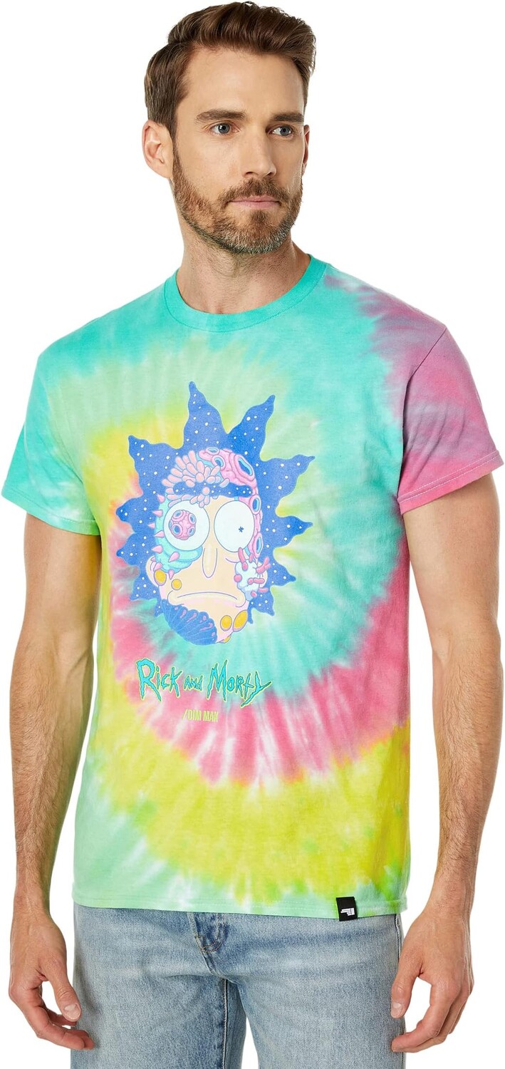 

Dim Mak x Rick and Morty - футболка «Рик», цвет Minty Tie-Dye