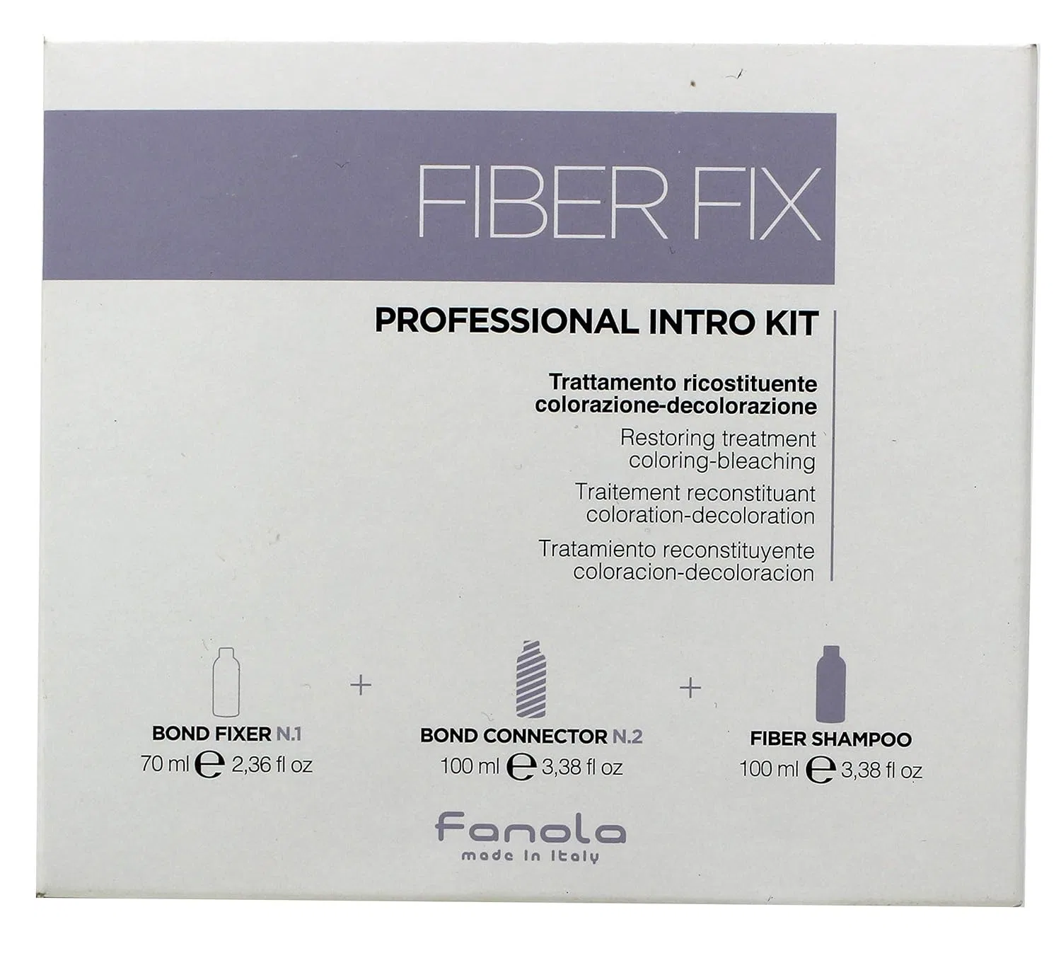 Профессиональный набор Fanola Fiber Fix IntroKit 70 + 100 + 100 мл Fanola
