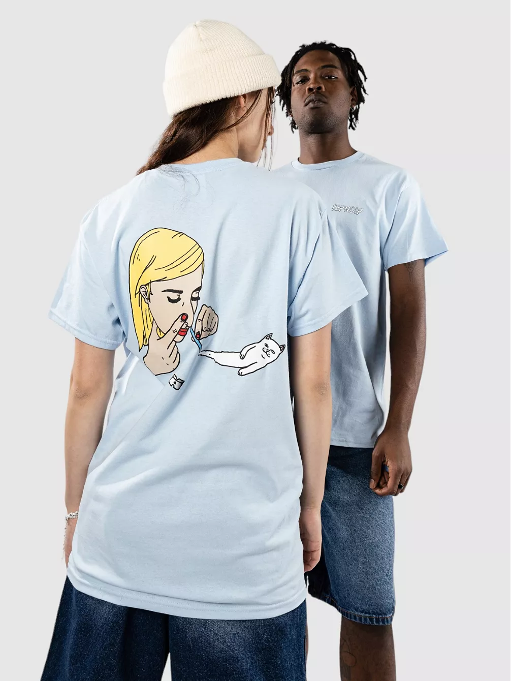 

Кокосовая футболка Ripndip, голубой