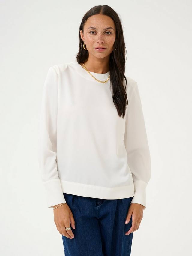 

Топ с длинными рукавами Bonita KAFFE, Chalk