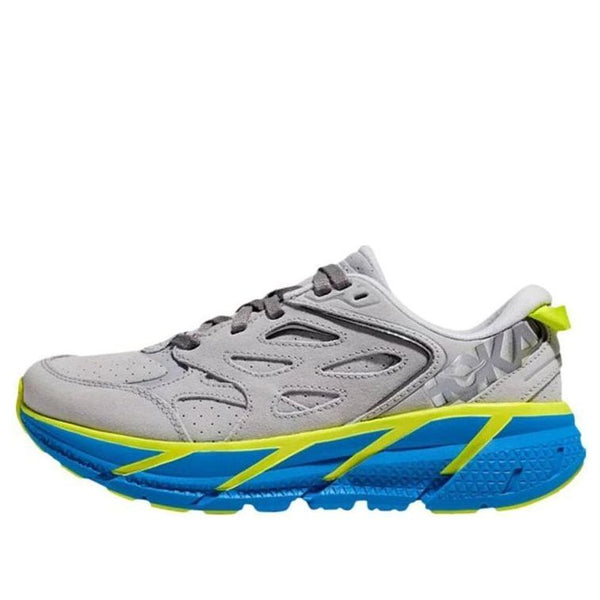 

Кроссовки clifton l suede 'lunar rock diva blue' Hoka One One, серый