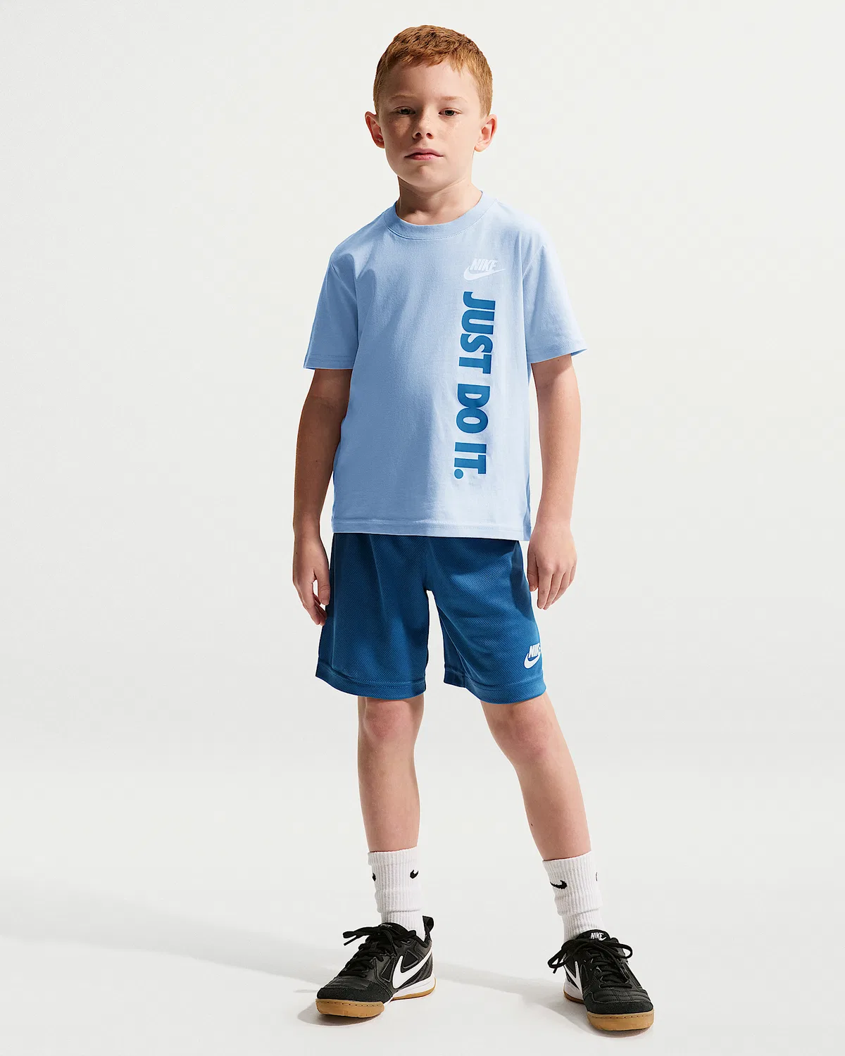 Детский набор "Just Do It" футболка и шорты Nike Sportswear, Star Blue