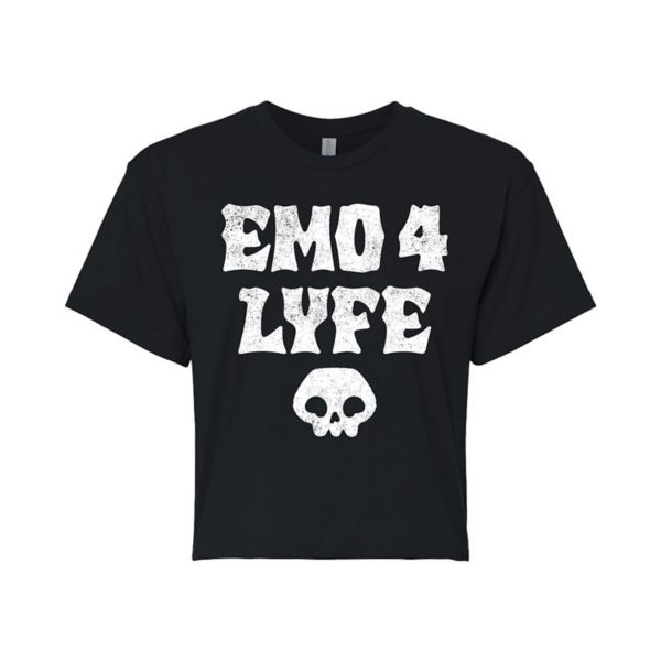 

Укороченная футболка Juniors Emo 4 Lyfe Licensed Character, черный