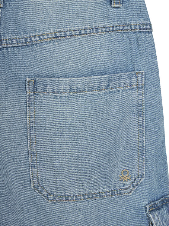 Джинсовые шорты обычного кроя 4KEHC9041 United Colors Of Benetton, синий — фото 3
