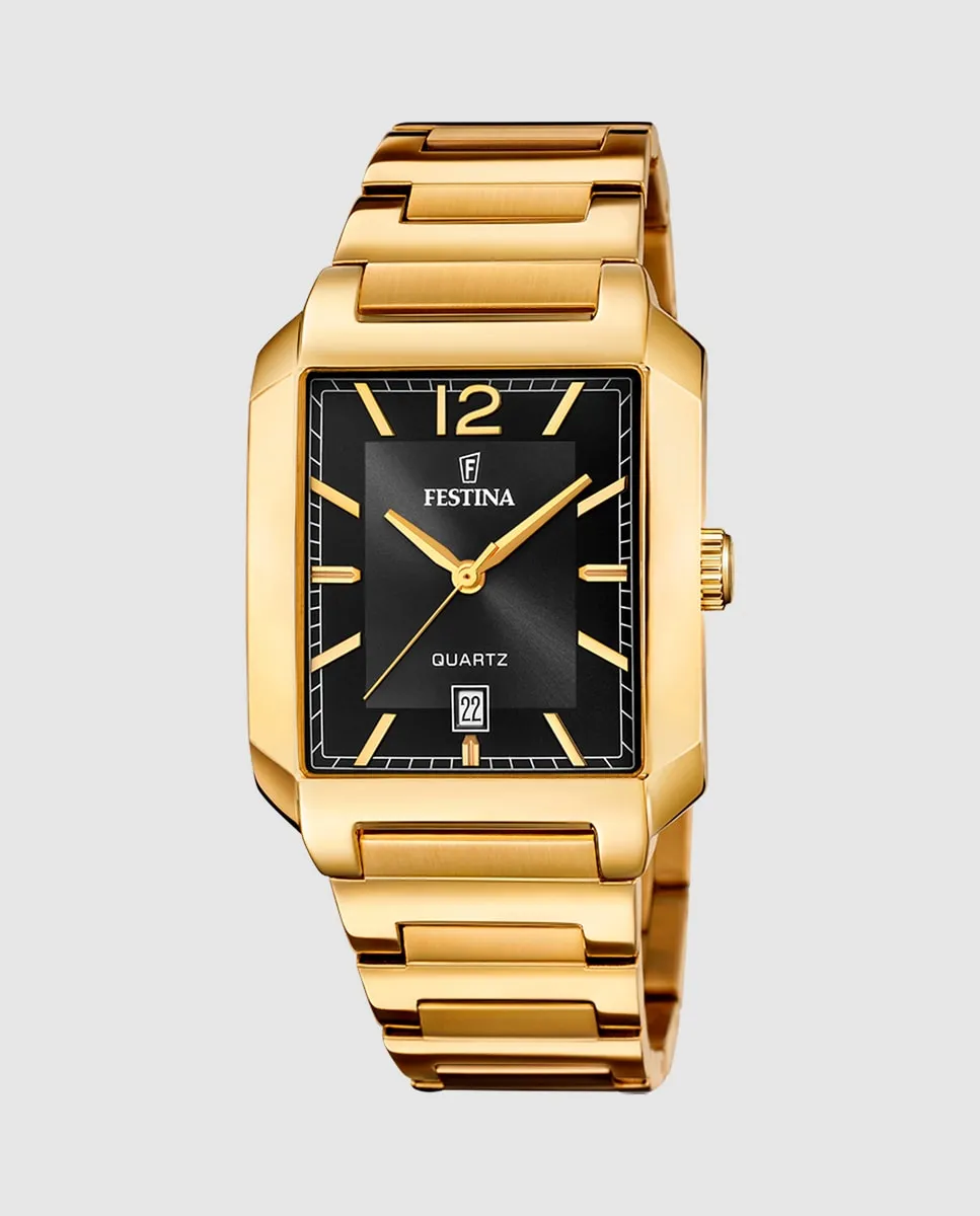 

F20678/4 Мужские часы On The Square из стали золотистого оттенка Festina, золото