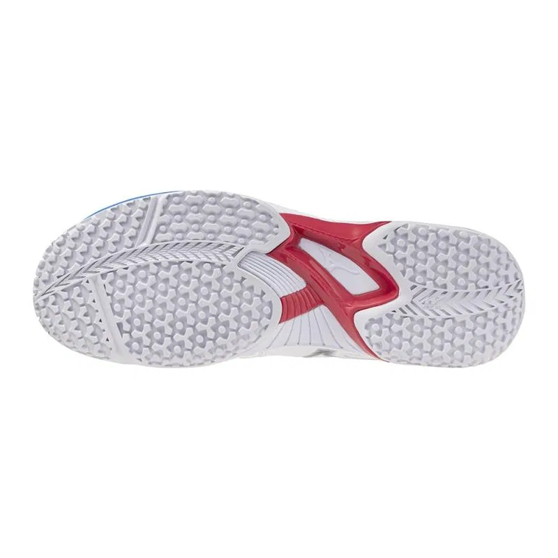 Кроссовки для тенниса «Wave Exceed 5 OC» от Mizuno, White X Navy — фото 3