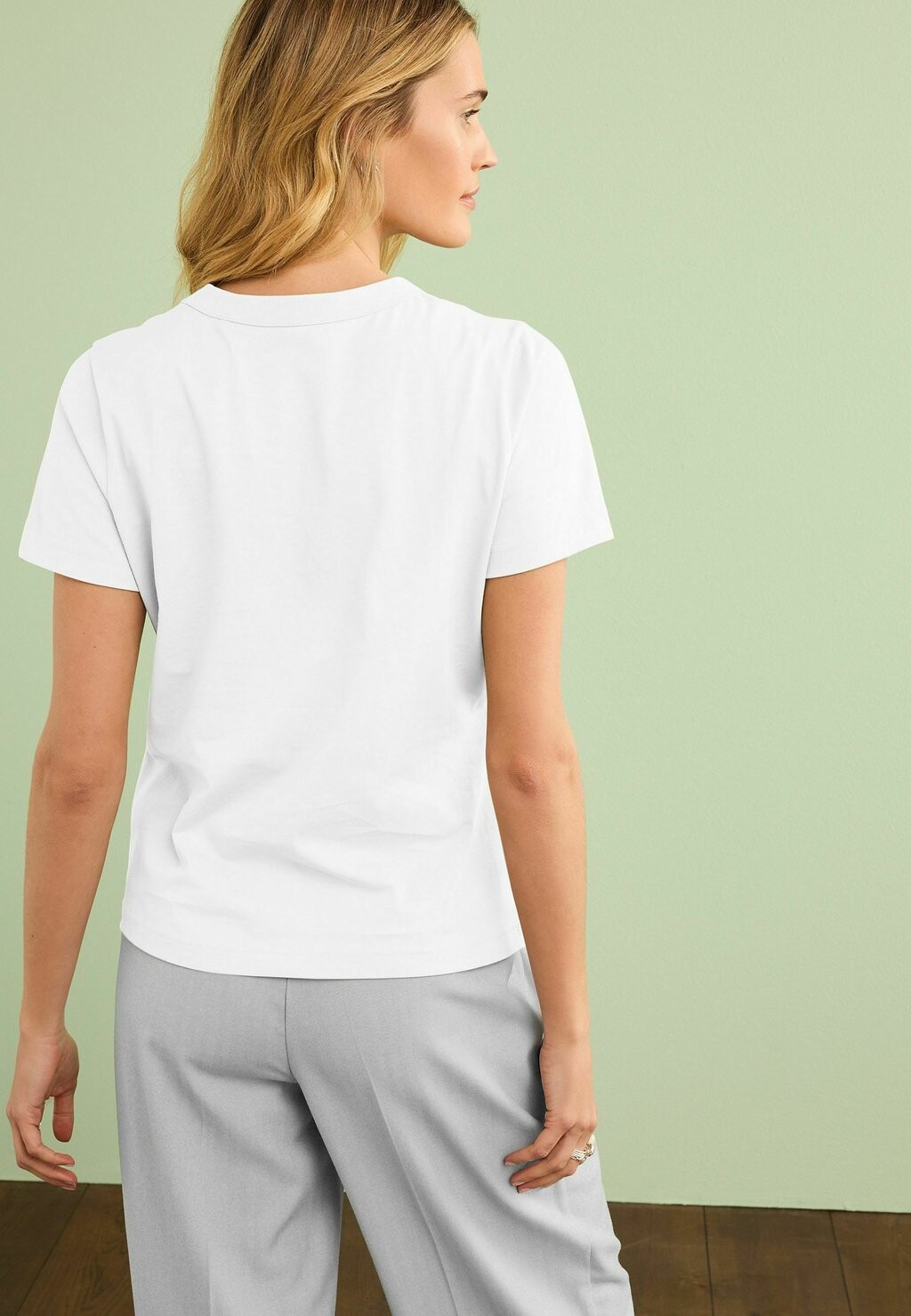 Базовая футболка Essential Short Sleeve Crew Neck T-Shirt Next, белый — фото 2