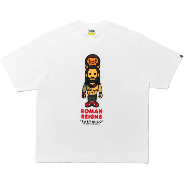 

Футболка WWE X TOPPS FW25, мужская A Bathing Ape, белый