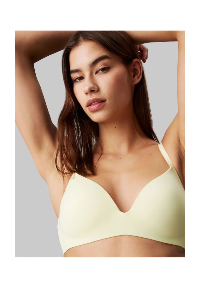 

Бюстгальтер без косточек с регулируемыми бретелями Calvin Klein, желтый