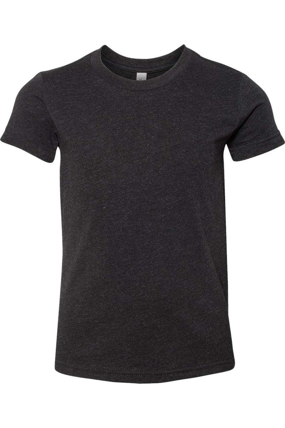 

Футболка молодежная BELLA + CANVAS CVC Jersey, цвет black heather